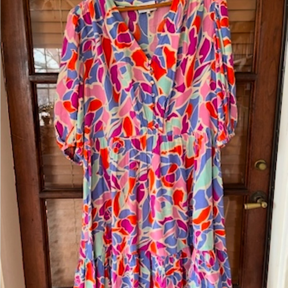 FRNCH Abstract Print Dress